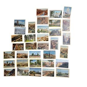 Lot of 34 VTG Arizona 1940s Postcard Grand Canyon Phoenix Tucson Linen Chrome
